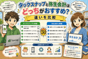 タックスナップと弥生会計はどっちがおすすめ？違いを比較
