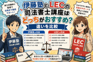 伊藤塾とLECの司法書士講座はどっちがおすすめ？違いを比較